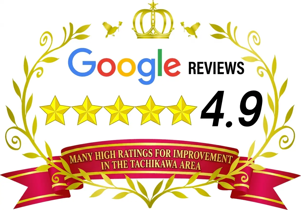 Google Reviews 4.9 stars — Many high ratings for improvement in the Tachikawa area — Freebera Tachikawa chiropractic clinic